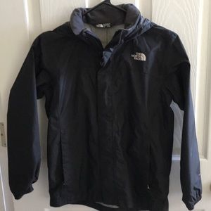 Boys North Face Black Rain Coat